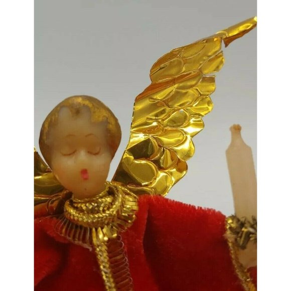 VINTAGE KOESTEL WAX ANGEL CHRISTMAS ORNAMENT 3 1/2" West Germany collectable - Picture 4 of 5